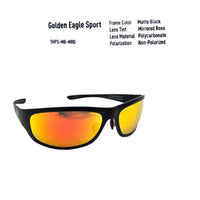 Golden Eagle Sport Sunglasses - Z87 (Large Frame Size)