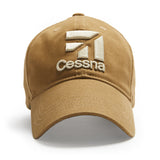 Red Canoe - Cessna 3D Logo Cap Tan