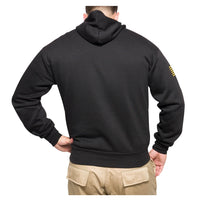 Army Printed Pullover Hoodie - Black