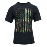 Distressed US Flag Athletic Fit T-Shirt