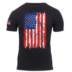 Distressed US Flag Athletic Fit T-Shirt