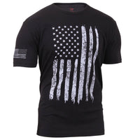 Distressed US Flag Athletic Fit T-Shirt