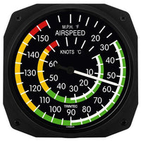 Trintec - 10'' Classic Airspeed Instrument Style Thermometer | 3061-10-C