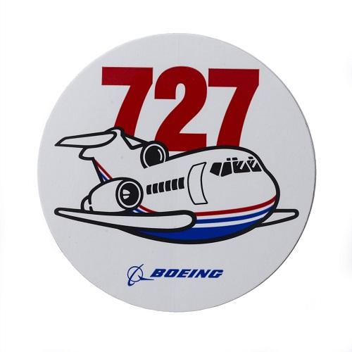 Boeing - 727 Pudgy Heritage Sticker 4"