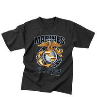 Black Ink Marines First To Fight T-Shirt