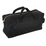 Canvas Jumbo Tool Bag With Brass Zipper