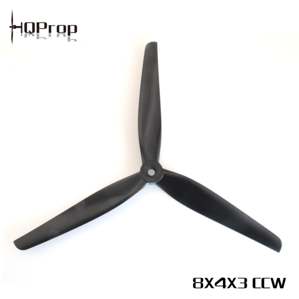 HQ MacroQuad Prop 8X4X3(CCW) Black-Glass Fiber Nylon