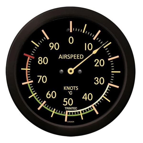 Trintec - Vintage Airspeed Indicator Thermometer - C | 9061VC-14