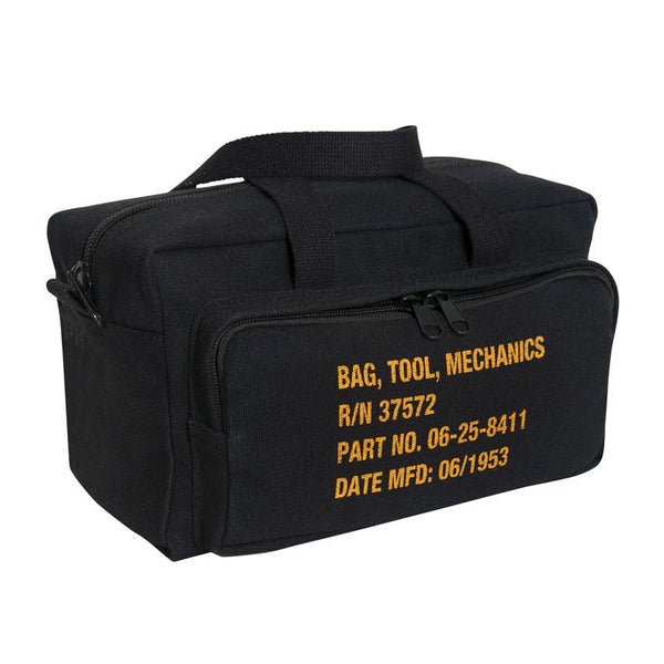 G.I. Type Zipper Pocket Mechanics Tool Bag With Military Stencil