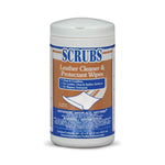 SCRUBS Leather Cleaner & Protectant Wipes - 60 Wipes | 92560