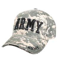 Deluxe Army Embroidered Low Profile Insignia Cap