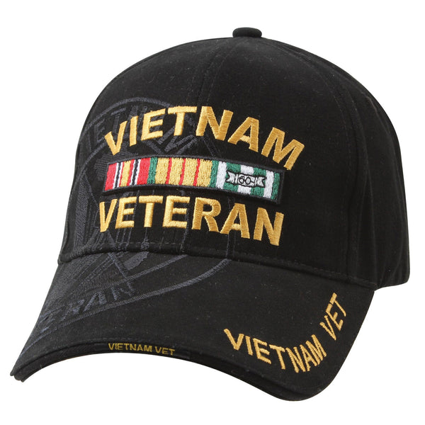 Deluxe Vietnam Veteran Military Low Profile Shadow Caps