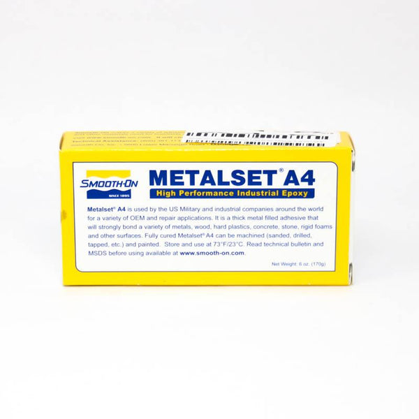 Smooth On - Metalset Aluminum Filled Epoxy Adhesive, 6 oz Kit | A4-6