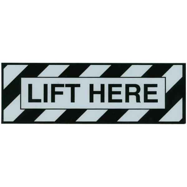 Aero Phoenix - Lift Here Placard Sticker | AAPX815