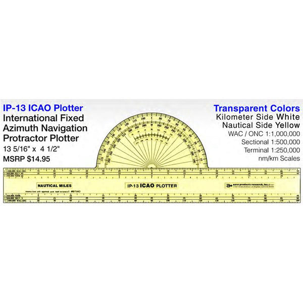 Aero Products Research - 13" Icao Fixed Protractor Plotter | APR-IP-13