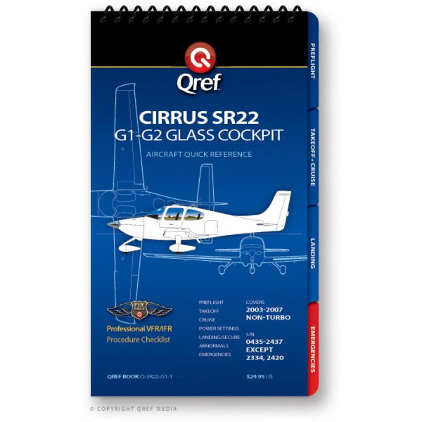 Qref - Cirrus SR22 G1-G2 Qref Book | CI-SR22-G2-1