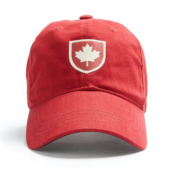 Red Canoe - Canada Shield Cap Heritage Red | U-CAP-CS-01-HR