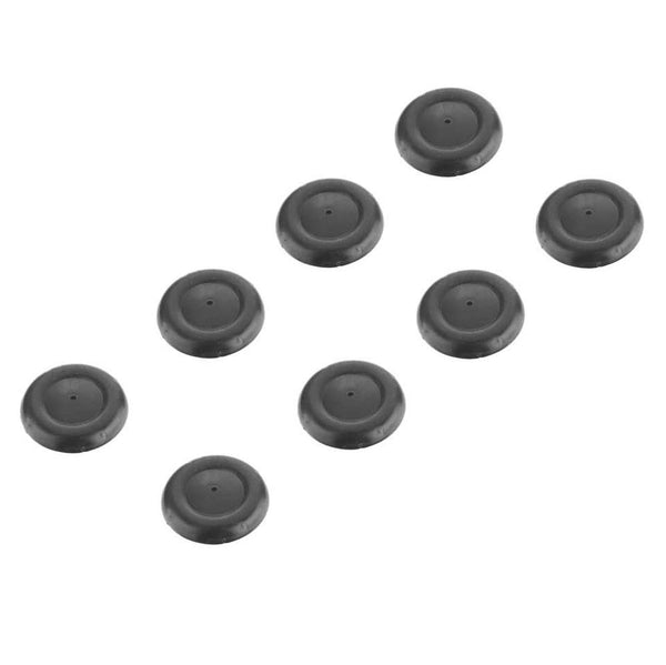 Guillow - Black Plastic Wheels Half's for Models (8 half wheels)