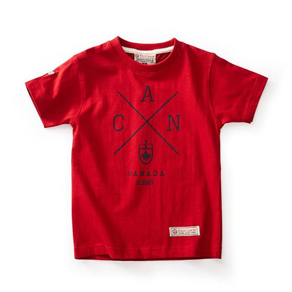 Red Canoe - Kids Cross Canada T-Shirt | K-SST-CANX-HR