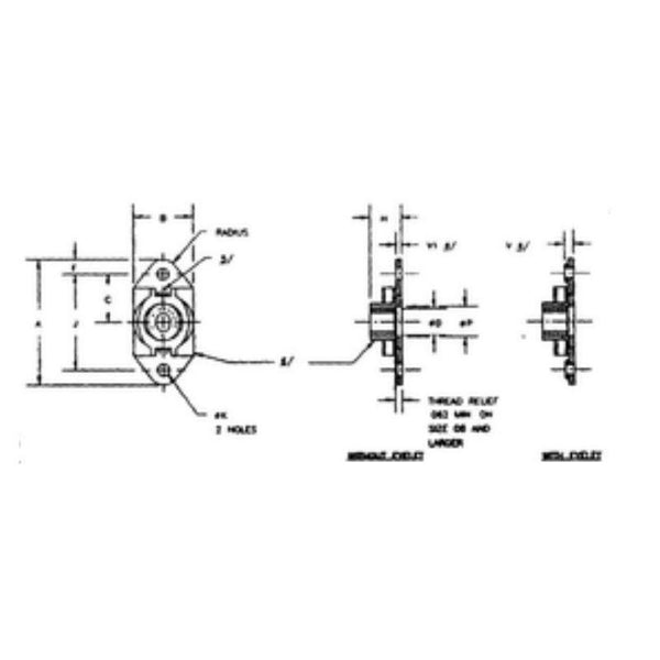 Steel Dry Filmed Self-Locking Nut Plate | MS21075L3N