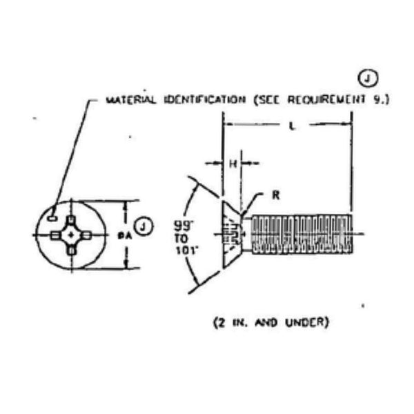 Silver Stainless Steel Machine Screw | MS24693-C2