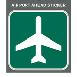 Aero Phoenix - Sticker, Airport Ahead, 3" X 3" | N APX 350-3