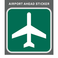 Aero Phoenix - Sticker, Airport Ahead, 3" X 3" | N APX 350-3