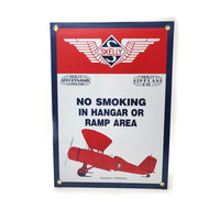 Skelly No Smoking Metal Sign