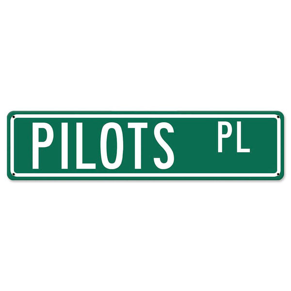 Metal Sign, Pilots Place Street Sign