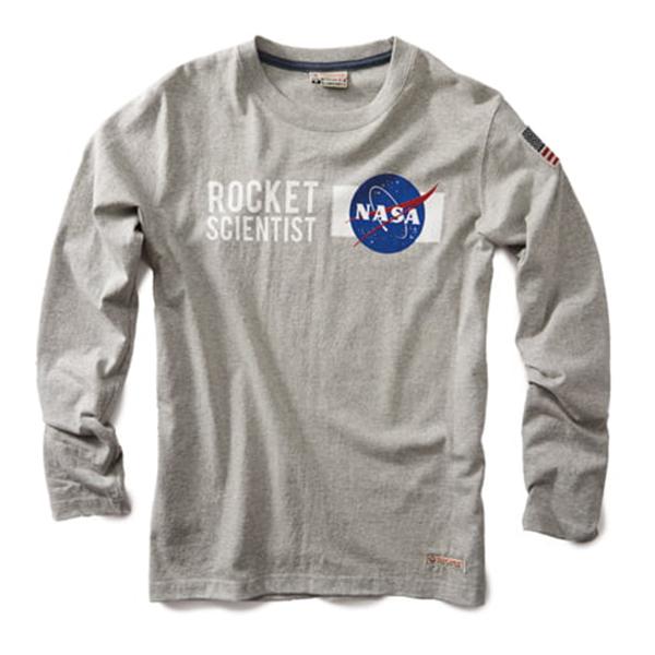 Red Canoe - NASA Long Sleeve T-Shirt | M-LST-NASA-GY