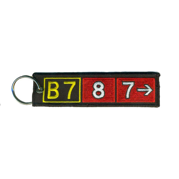 Embroidered Keychain, Boeing 787