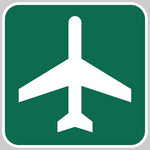 Aero Phoenix - Metal Reflective Sign, Airport Ahead | N APX 450