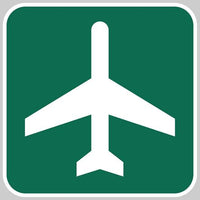 Aero Phoenix - Metal Reflective Sign, Airport Ahead | N APX 450