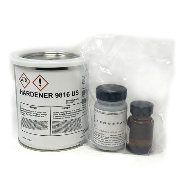 Hentzen Aerospace - Gray DN9863 Flat Polyurethane Topcoat Paint 2 oz Kit | PG6G1-20Z