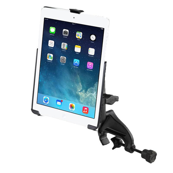 Ram - Yoke Mount Double Socket Medium (3.69") Ipad Air 1-2 Ez-Roll'R™ | RAM-B-121-AP17U