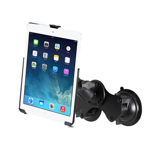 Ram - Dual Suction Cup Base With Ez-Roll'R For Ipad Air 1-2 | RAM-B-189-AP17U