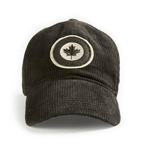 Red Canoe - RCAF Cord Cap | U-CAP-RCAFCORD-BK