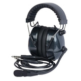 Wicom - Mono Aviation Headset, Black | AVHM10-BK