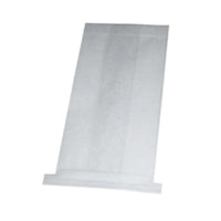 White Air Sick Bag with Horizontal Tin Ties