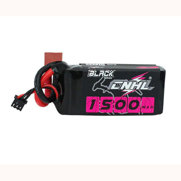 CNHL Black Series 1500mAh 7.4V 2S 100C Lipo Battery with Dean Plug