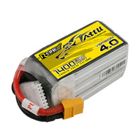 Tattu - 1400mAh 22.2V 130C 6S1P Full Size FPV Racing Quad battery with XT60 Plug