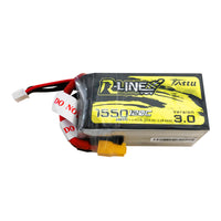 Tattu - 1550mAh 18.5V 120C 5S1P Full Size FPV Racing Quad battery with XT60 Plug