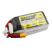 Tattu - 650mAh 14.8V 95C 4S1P Mini Quad FPV Battery with XT30 Plug