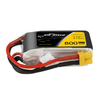 Tattu - 800mAh 7.4V 45C 2S1P Mini Quad FPV Battery with XT30 Plug