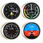 Trintec - Coasters, Classic, 4 Set, Round, Cessna | CES-9010