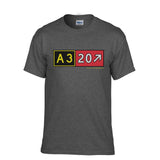 Airbus A320 Airport Taxiway Aviation Pilot Sign T-Shirt