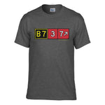 Boeing 737 Airport Taxiway Sign Aviation Pilot T-Shirt