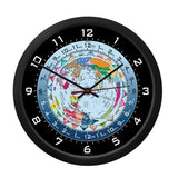 Trintec - World time clock, Black Frame, 10" | WTC04