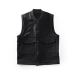 Red Canoe - Wool Flight Vest | M-JKT-WFVEST-BK