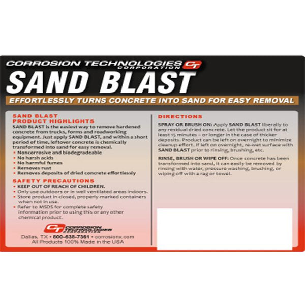 Sand Blast - Concentrated Time Release Concrete Remover, 55gal | 22601